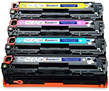 Compatible Toner Cartridge Replacement for HP CF540A 203A for Color Laserjet Pro M254DW/DN M280NW m281fdw/cdw Series printer The toner works very well. The colors are vivid \u0026 bright.-4pack