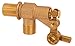 Robert Manufacturing R700 Series Bob Red Brass Tank Wall Mounted Bulkhead Float Valve, 1/2" NPT Male Straight Inlet x 1/2" NPT Male Outlet, 22 gpm at 85 psi Pressure