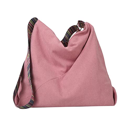 Image of JARKJARD Women Corduroy Tote Bag Large Shoulder Hobo Bag for Women Boho Casual Handbag Purse