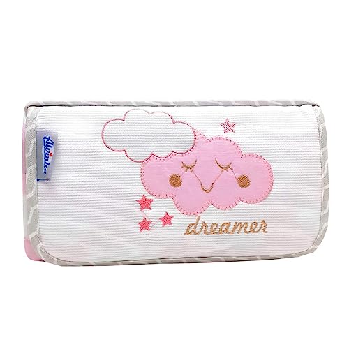 Trocador Portatil Bebe de Bolsa Impermeavel Tecido Nuvem Rosa
