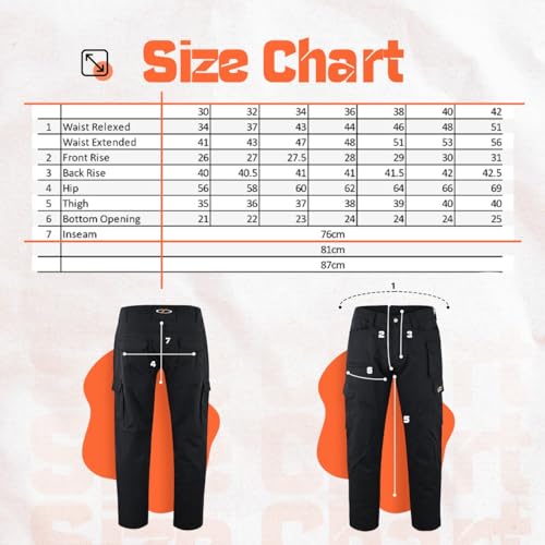 Mens Tactical Pants Elasticated Waist Lightweight Work Pants for Men Construction Relaxed Fit Cargo Pants2