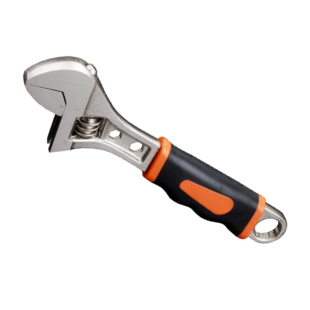 FLZOSPER 6-inch Adjustable Wrench, Forged, Heat Treated, Chrome-plated