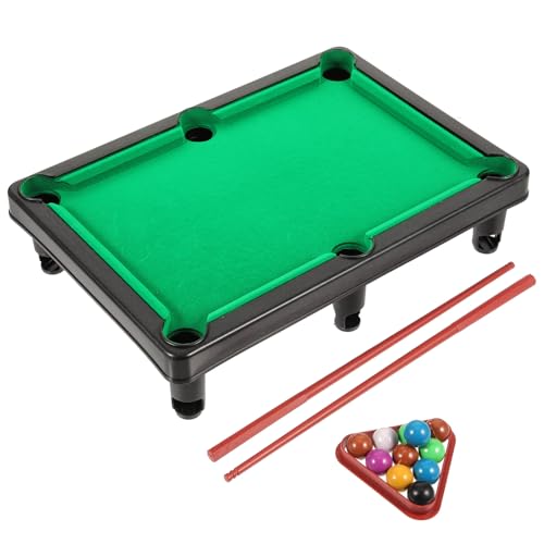 HEALSOPTHY Mini Mesa de Billar Adultos, Juguete Educativo de Plástico, Tamaño Pequeño, Juego de Billar Familiar para Escritorio, Coordinacion Mano-Ojo, Adecuado para Entretenimiento en Casa