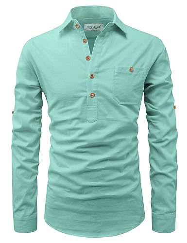 Image of Vida Loca Men Cotton Full Sleeve Casual Spread Collor Slim Fit Short Kurta for Men and Boys (Pack of 2)