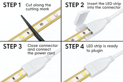 Image of ZINDAL10 Meter LED Rope Light for Decoration - Waterproof Warm White SMD Cove Light for Ceiling, Home Decor, LED Pipe Light for Diwali, Festival, Indoor (10 Meter)