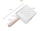katmerio Katzenstreuschaufel, Katzenklo Schaufel Metall, Katzenstreu Schaufel mit Holzgriff, Katzenschaufel Katzenklo, Schaufel Katzenklo für Katzentoilette, Katzen, Hund,28cm (Silber)