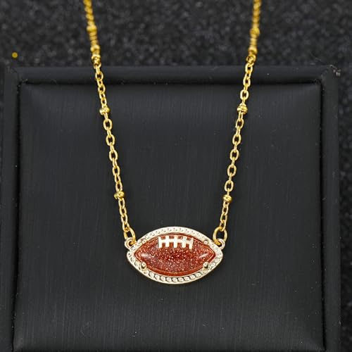 Football Necklace - Women's Football Gift - Mom Coach Accessory Stuff Jewelry4