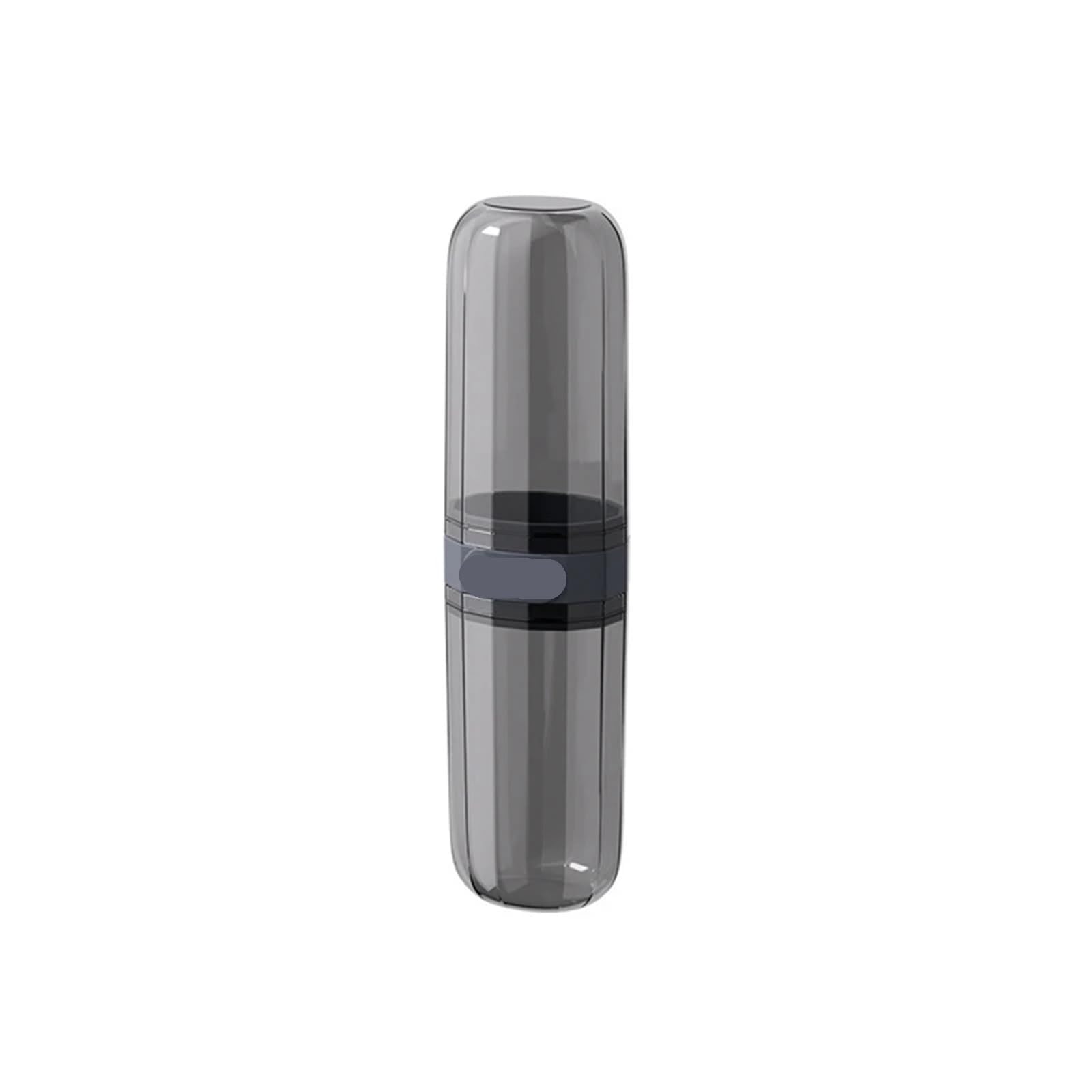 Estuche para Cepillos Caja de Almacenamiento for cepillos Dientes, Taza portátil for Enjuague bucal, Juego artículos tocador for Pasta Dental, Suministros Viaje(Black)