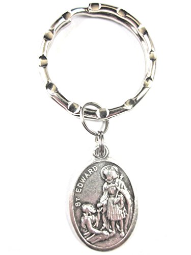 VPP St Edward The Confessor Medal Key Ring Gift Box Prayer Card