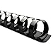 Swingline GBC CombBind Standard Spines, 3/8 inch Diameter, 60 Sheet Capacity, Black, 100/Box