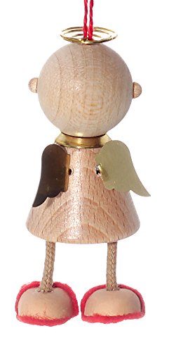 Charly Hängender Engel, Auto Schutzengel (Natur), Holz, Hängeschmuck, Geburtstag, Traditionell