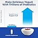 Probiotic Yogurt Maker with Adjustable Time & Temp Control - Make Trillions of Live Probiotics with Two 1-Quart Containers for Larger Batches - Greek Yogurt Maker
