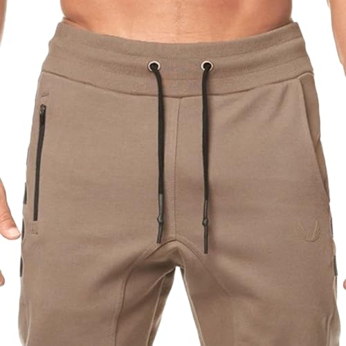 Men's Solid Stretch Sweatpants Pants Comfort Jogging Outdoor Pants Hiking Basic Athletic Trousers3