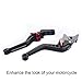 Hopider Short Brake Clutch Levers Compatible with GROM MSX125 2014-2019, CBR250R 2011-2013, CBR300R/CB300F/FA 2014-2019, CB400F/CB400R 2013-2015, CBR500R/CB500F/X 2013-2019, Monkey 125 2018-2019,Black