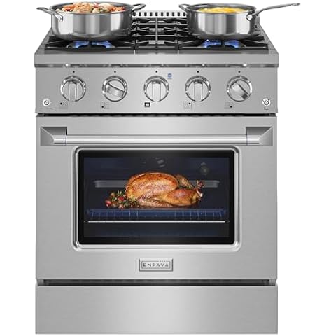 Empava 30 Inch Gas Range with Oven Cover