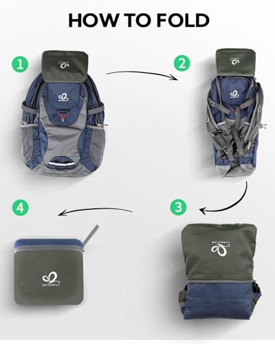 WATERFLY 30L Foldable Hiking Backpack