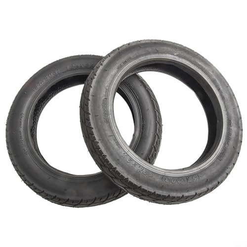 Filteilect 30,5 cm (12 Zoll) schlauchloser Reifen 12,5 x 2,125 (62-203) für E-Bike und Elektroroller – schwarzer Gummireifen, 700 g, kompatibel mit 12-Zoll-Modellen (2 Stück)