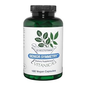 Vitanica, Senior Symmetry, 65 Years and Up Multivitamins and Minerals, Vegan, 180 Capsules