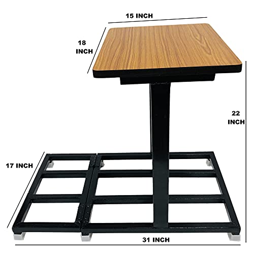 Image of Goyal steel & furniture Inverter Battery & UPS Stand Trolley Fit to Every Type of Batteries, Heavy Duty Stand Holds up to 450 kg Weight (with Plastic Shuu, for Three Batteries)