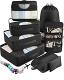 Veken 10 Set/8 Set Packing Cubes for Travel Essentials, Suitcase Organizer Bags in 4 Sizes,...