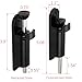 MY MIRONEY Spring Loaded Sliding Door Lock Black Patio Door Lock Heavy Duty Door Security Slide Latch Zinc Alloy Foot Operated Kick Lock for Slide Glass Door