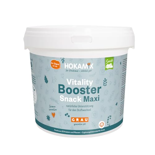 GRAU - das Original - Hokamix Vitality Booster Snack Maxi, 1er Pack (1 x 4,5 kg), Ergänzungsfuttermittel für Hunde