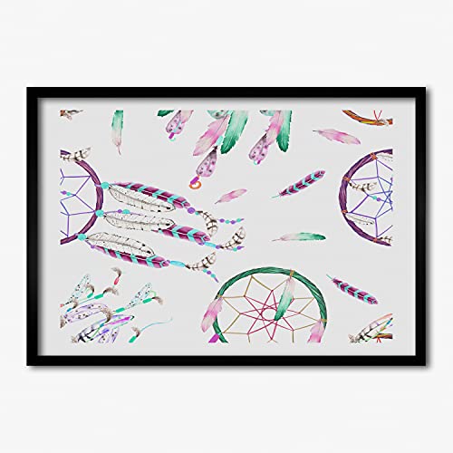 Peinture moderne cadre bois 70x50 cm Tulup affiche murale grand format salon