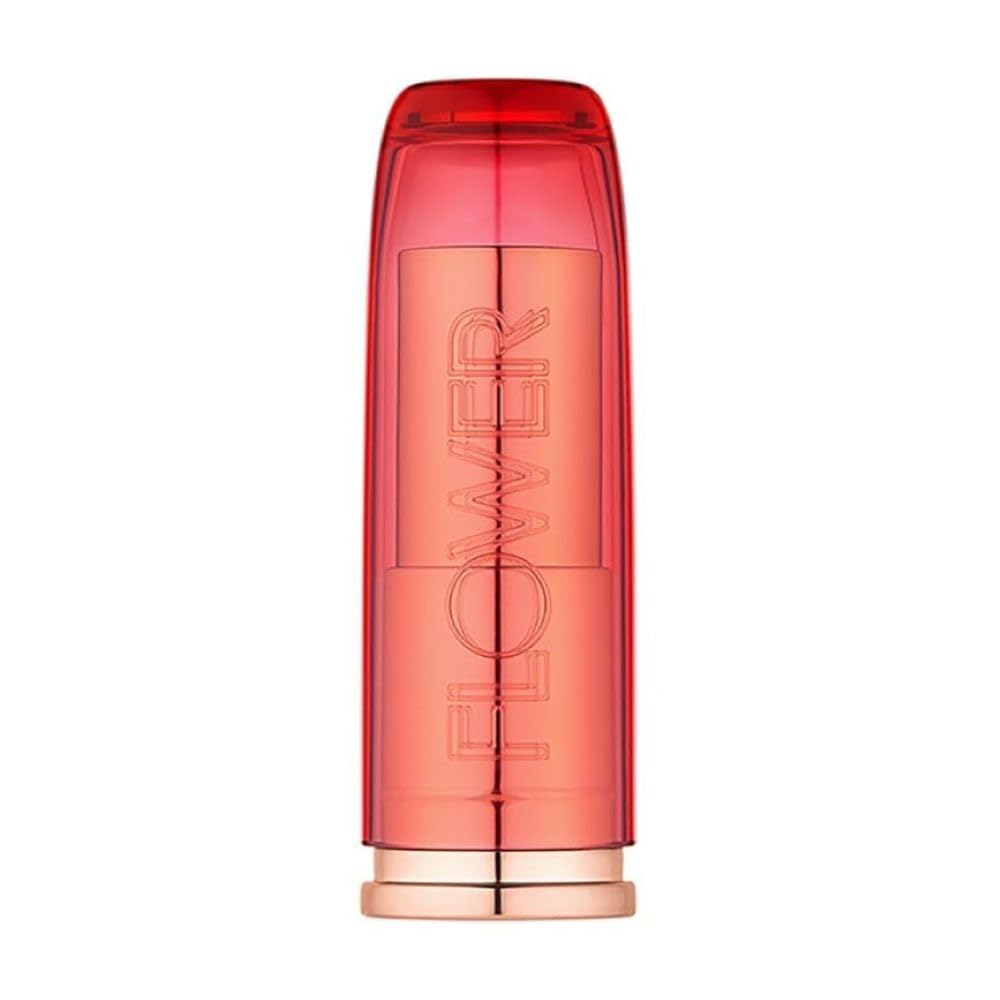 FLOWER BEAUTY By Drew Barrymore Perfect Pout Moisturizing Lipstick - Soothes Lips + Hydrates - Creamy Lip Tint + Natural Looking Shine + Buildable Color - Cruelty-Free + Vegan (Peony)