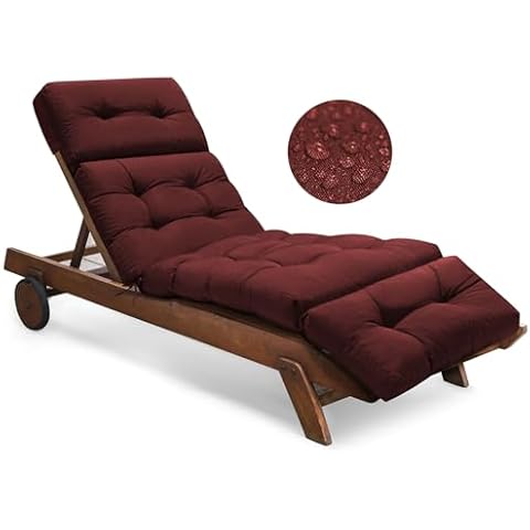 Tycdiose Outdoor Chaise Lounge Cushion Cover