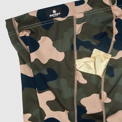 Mallas largas para correr transpirables SAYSKY Camo Combat verde running 7