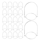 Hemobllo 24 Piezas Asas de Alambre de Acero Inoxidable para Tarros Mason Colgadores para Boca Ganchos Seguros para Conservas y Decoración Festiva