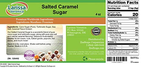 Salted Caramel Sugar (4 oz, ZIN: 526492) - 2 Pack