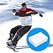 lasuroa Ski and Snowboard Wax, 3.07x2.09x0.91in Snowboard Wax Scraper Universal Ski Care Racing Wax Kit Snow Wax Ski Snowboard Accessories for Protecting Ski and Snowboard