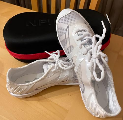 Nfinity Vengeance White Cheer Shoes for Youth Girls – High-Performance Breathable Sneakers for Cheerleading, Dance, and Sports Training – Lightweight and Durable for Competition