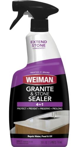 Weiman Granite & Stone Sealer Spray, Water-Based...