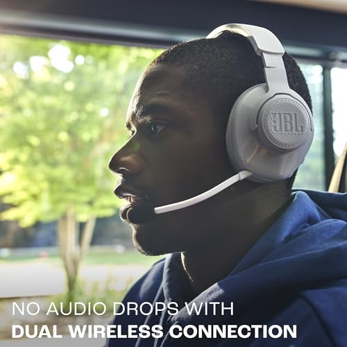 Quantum 360 Cuffie Gaming Wireless Over Ear, con Doppia Connessione Wireless 2.4GHz/Bluetooth, 22 ore di Autonomia, Compatibilità Multi-Platform, Microfono Rimovibile con Opzione Mute, Nero - Cuffia gaming - Immagine 2