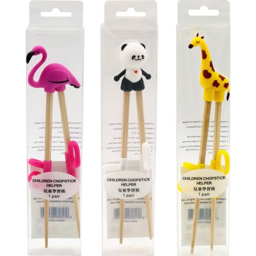 Essstäbchen für Kinder mit Silikonhilfe – 1 x 30 Stück – Multipack