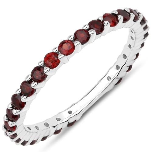Bague grenat naturel pierre de naissance janvier
