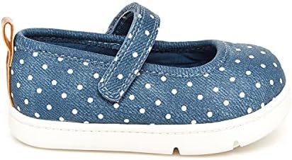 Carter's Every Step Girls Judith Mary Jane Flat, Blue, 4 Toddler | Image 1