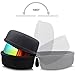 ZIONOR Ski Snowboard Goggles Box - Hard EVA Protection Carrying Case for Snow Sport Black (Large)