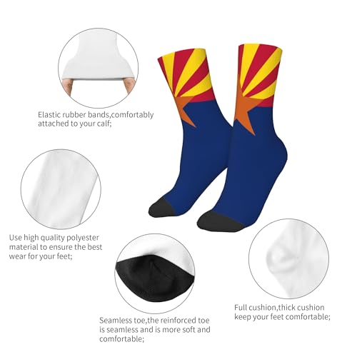 SEAEAGLE Flag of Arizona A Pair Junior Athletic Short Tube Socks Children Calf Tube Socks Short Stockings3