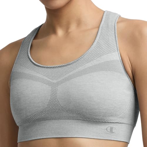 Image of Champion Women's The Infinity Racerback Sports Bra, Moderate Support, Seamless, Moisture-Wicking