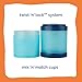 Whiskware Disney Pixar Stackable Snack Containers for Kids, 3 Stackable Snack Cups for School and Travel, Finding Nemo with Nemo and Dory