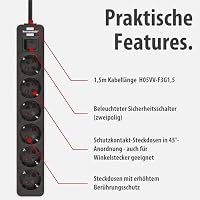 Brennenstuhl Ecolor Steckdosenleiste 6-Fach – Ansicht 3
