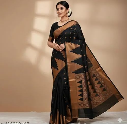 Generic black sambalpuri silk saree – image 3