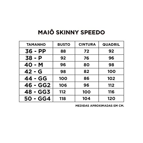 Speedo Maillot Skinny, Maio Feminino, Preto (Black), 38