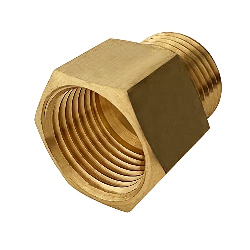 Yoebor 1/4" BSP Female to 1/4" MNPT Adapter Gauge Sensor Brass Fitting 2pcs by Yoebor - Used condition - Image 5