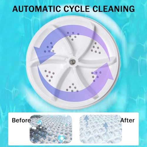Mini portable USB Washing Machine | Sink Washing Machine Ultrasonic Turbo Washer for Clothes and Dishes. Perfect for Travel, Business, Camping, Home, College, RV, and Apartments - Image 5