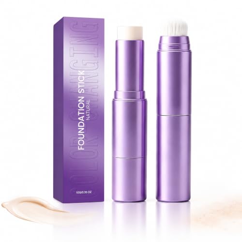 Official Facelove Foundation Stick, Facellove Changing Foundation Stick, 2-in-1 Color-Changing Foundation Stick, Hydrating, Long-Lasting, Lightweight Matte Concealer Foundation Stick