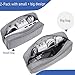 CAAORDKSO 2PCS Electronics Organizer Travel Case, Electronic Accessories Bag, Waterproof Accessories Storage Pouch for Power Bank, Cable, Cord, Charger, Mouse, Various Accessories (Small+Big-Gray)